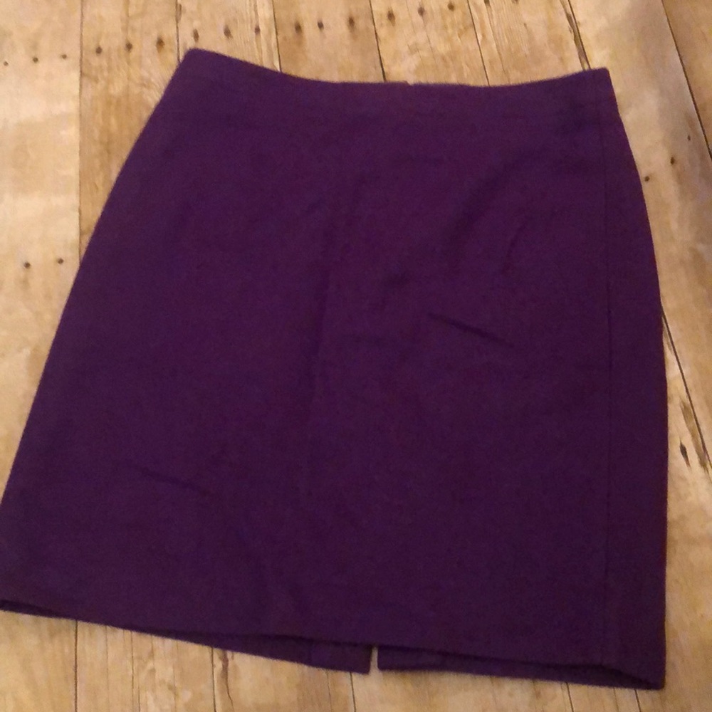 Purple JCrew pencil skirt
